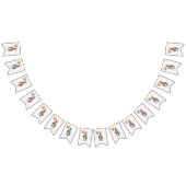 Bannière À Fanions Pierre le lapin bleu veste avec ballons (Tout)