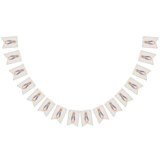 Bannière À Fanions Pierre le lapin lin beige texturé arrière - plan (Tout)