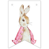 Bannière À Fanions Pierre rose et lapin (Premier drapeau)