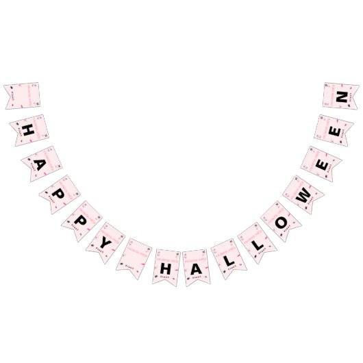 Bannière À Fanions Pink Bunting halloween banner (Tout)