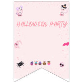 Bannière À Fanions Pink Bunting halloween banner (Premier drapeau)