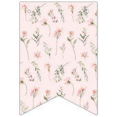 Bannière À Fanions Pink miss onderful 1er anniversaire interdiction m (Premier drapeau)