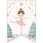 Bannière À Fanions Pink Nutcracker Ballet Birthday Bunting Flags (Premier drapeau)