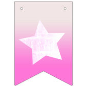 Bannière À Fanions Pink Ombre Gradient Joyeux anniversaire (Premier drapeau)