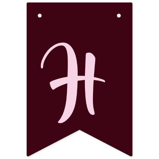 Bannière À Fanions Pink Pegasus "Joyeux anniversaire" (Deuxième drapeau)