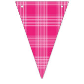 Bannière À Fanions Pink Plaid C'est une fille Baby shower Bunting (Premier drapeau)