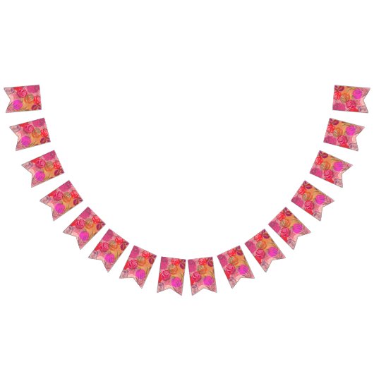 Bannière À Fanions Pink plants (Tout)