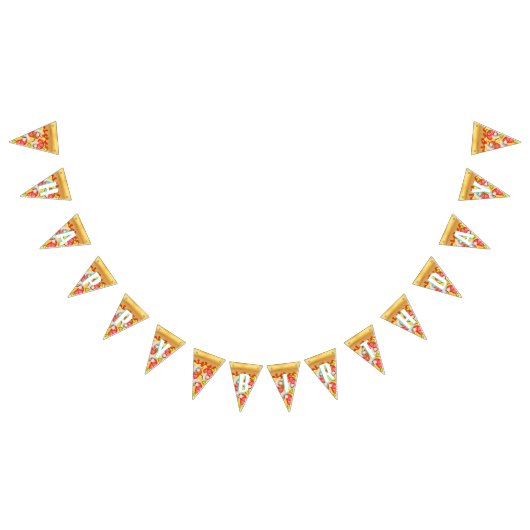 Bannière À Fanions Pizza (Tout)