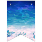 Bannière À Fanions Plage de la mer bleue (Premier drapeau)