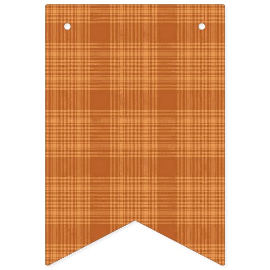 Bannière À Fanions Plaid Automne (Deuxième drapeau)