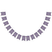 Bannière À Fanions Plaid bleu et rouge. (Tout)