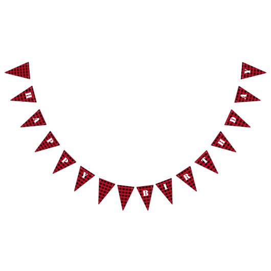 Bannière À Fanions Plaid de Buffalo (Tout)