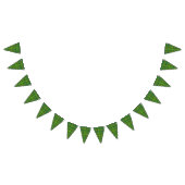 Bannière À Fanions Plaid vert foncé (Tout)