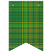 Bannière À Fanions Plaid vert foncé (Troisième drapeau)