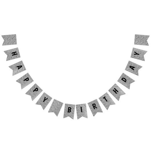 Bannière À Fanions plaque diamant en aluminium pour anniversaire (Tout)