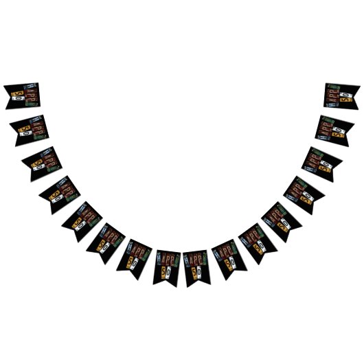 Bannière À Fanions plaque d'immatriculation rouillée 50e anniversaire (Tout)