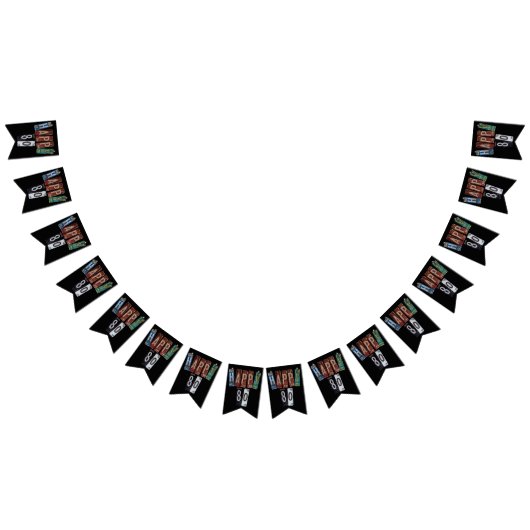 Bannière À Fanions plaque d'immatriculation rouillée 80e anniversaire (Tout)