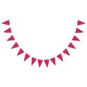 Bannière À Fanions Points classiques blanc framboise rouge (Tout)