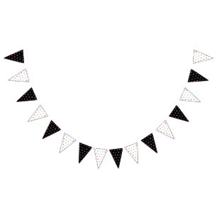 Bannière À Fanions Points de couleur grunge motif sans soudure