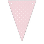 Bannière À Fanions Points de printemps Mcro | Douce rose pâle (Troisième drapeau)