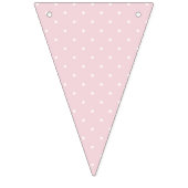 Bannière À Fanions Points de printemps Mcro | Douce rose pâle (Deuxième drapeau)