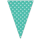Bannière À Fanions Pois Classiques Blanc - Vert Bluegrass (Deuxième drapeau)