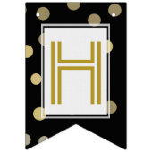 Bannière À Fanions pois d'or du ☆HAPPY BIRTHDAY☆ (Deuxième drapeau)