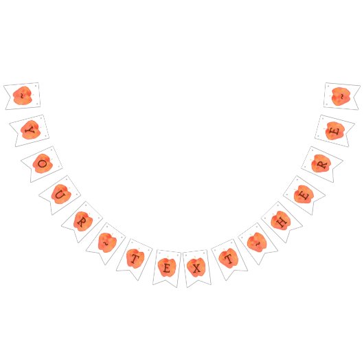 Bannière À Fanions Pomme customisée (Tout)