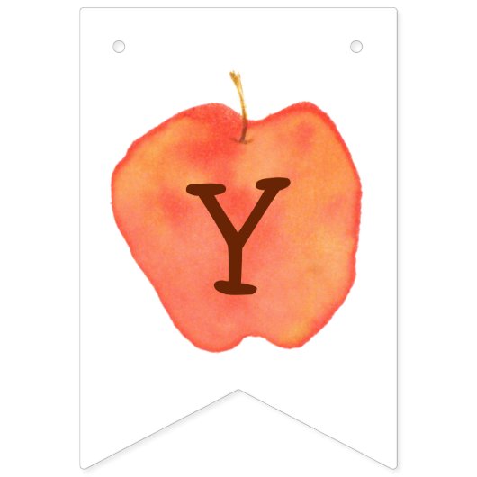 Bannière À Fanions Pomme customisée (Deuxième drapeau)