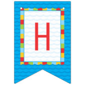 Bannière À Fanions Pool Party Beach Ball Anniversaire Bunthday (Deuxième drapeau)