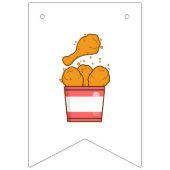 Bannière À Fanions Poulet frit avec seau (Premier drapeau)