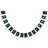 BANNIÈRE À FANIONS PREMIER ANNIVERSAIRE, ANNIVERSAIRE SPATIAL, BLAST (Tout)