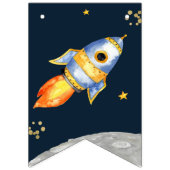 BANNIÈRE À FANIONS PREMIER ANNIVERSAIRE, ANNIVERSAIRE SPATIAL, BLAST  (Deuxième drapeau)