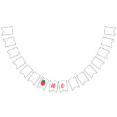 Bannière À Fanions Premier anniversaire de fraise (Tout)