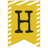 Bannière À Fanions Premier anniversaire grand un garçon (Deuxième drapeau)