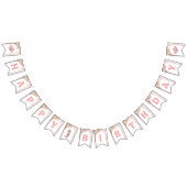 Bannière À Fanions Premier Rodéo Boho Rose 1er Anniversaire (Tout)