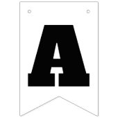 Bannière À Fanions Premier tour sur la piste, joyeux décor d'annivers (Troisième drapeau)