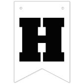 Bannière À Fanions Premier tour sur la piste, joyeux décor d'annivers (Deuxième drapeau)