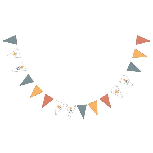 Bannière À Fanions Premier voyage autour du soleil (Tout)