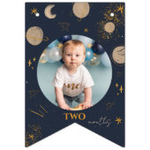 Bannière À Fanions Premier Voyage Autour Du Soleil Anniversaire Drape (Deuxième drapeau)