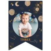 Bannière À Fanions Premier Voyage Autour Du Soleil Anniversaire Drape (Troisième drapeau)