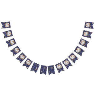 Bannière À Fanions Premier Voyage Autour Du Soleil Photo Mensuelle