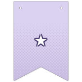 Bannière À Fanions Première période mignonne Lavande violet Funky Let (Deuxième drapeau)