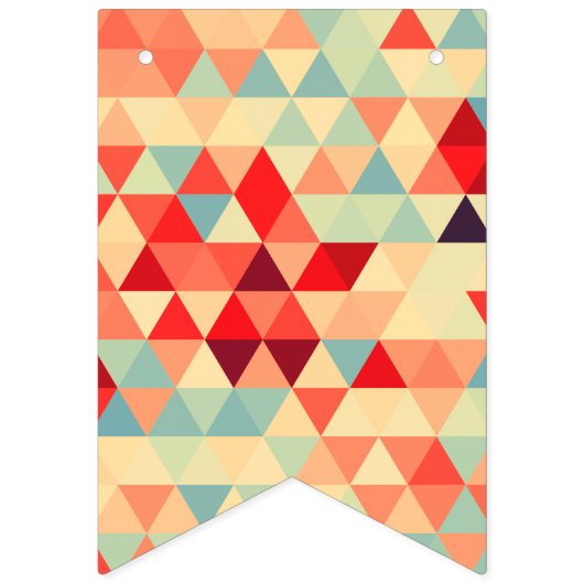 Bannière À Fanions Pretty triangle pattern II + your ideas (Premier drapeau)