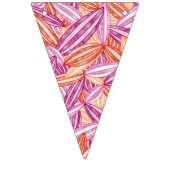 Bannière À Fanions Pride lesbienne Abstraite Fleur Zen Pétales rose (Premier drapeau)