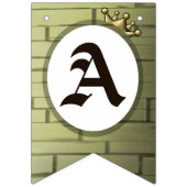 Bannière À Fanions Prince et Couronne fête d'anniversaire (Troisième drapeau)