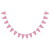 Bannière À Fanions Puissance rose (Tout)