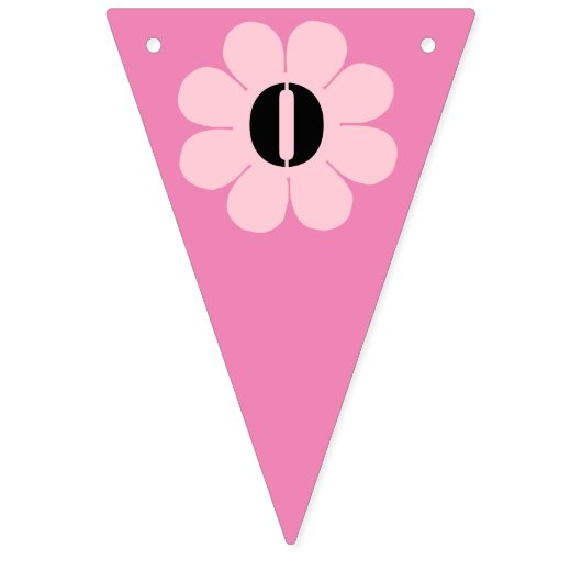 Bannière À Fanions Puissance rose (Deuxième drapeau)