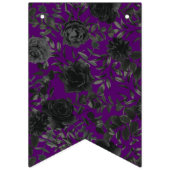 Bannière À Fanions Purple Black Wedding (Premier drapeau)