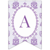 Bannière À Fanions Purple Bow Retro Coquette gâteau Coquette Annivers (Troisième drapeau)